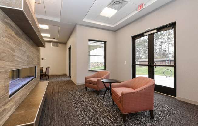 Montreal Courts Apartments in Little Canada, MN | Community Room Lounge