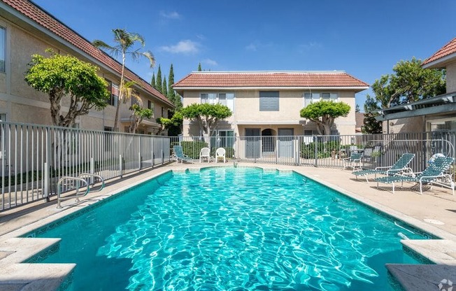 Sparkling Pool at Lido Apartments - 241 Avocado St, Costa Mesa