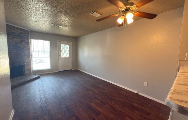 2 story with fenced yard