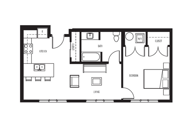 1 bed, 1 bath, 717 sqft, $2,197