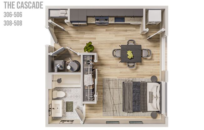 1 bed, 1 bath, 656 sqft, $1,545, Unit 208