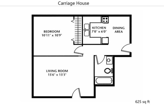 1 bed, 1 bath, 625 sqft, $1,425, Unit F 4333-08