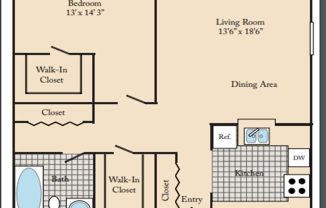 1 bed, 1 bath, 725 sqft, $1,725, Unit A107