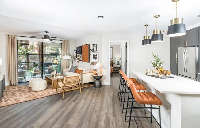 Open-concept layouts blend modern kitchens with stylish living areas, perfect for entertaining or relaxing at home.