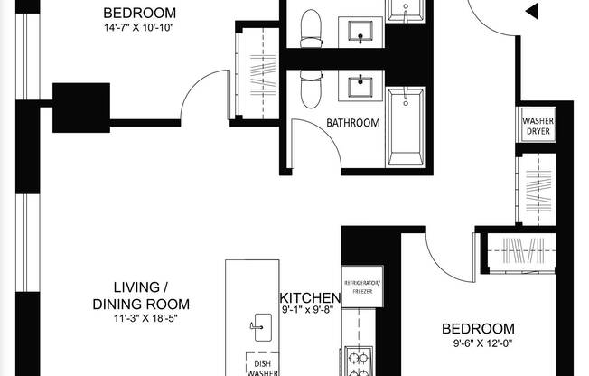 2 beds, 2 baths, 1,008 sqft, $5,652