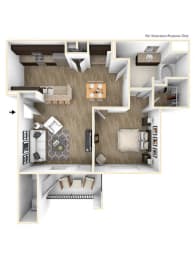 1 bed, 1 bath, 700 sqft, $1,220
