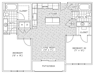 2 beds, 2 baths, 1,038 sqft, $2,080