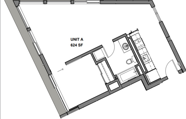 1 bed, 1 bath, 705 sqft, $1,695, Unit 401