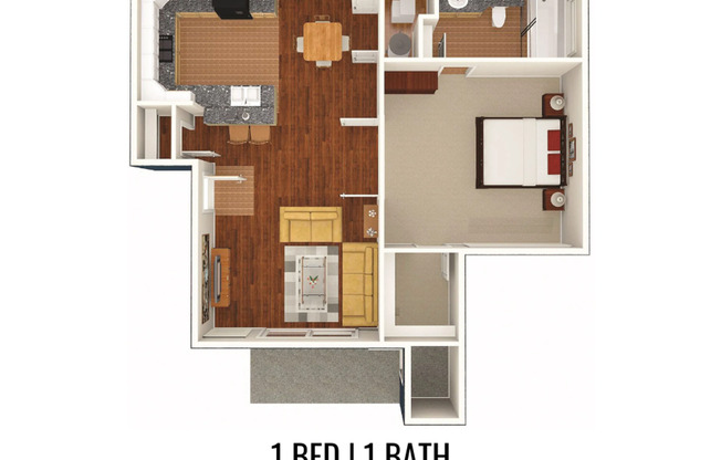 1 bed, 1 bath, 586 sqft, $2,350, Unit 207