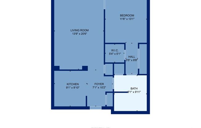 1 bed, 1 bath, $1,400