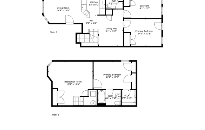 3 beds, 2 baths, 1,300 sqft, $3,500, Unit 1