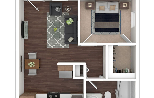 1 bed, 1 bath, 455 sqft, $1,059