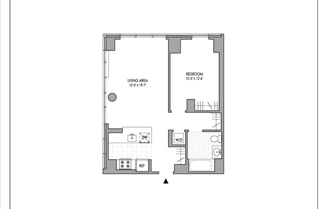 1 bed, 1 bath, $4,419, Unit 1502