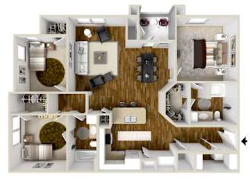 3 beds, 2 baths, 1,310 sqft, $2,081