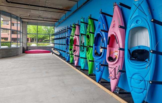 Boathouse Apartments Kayak Racks
