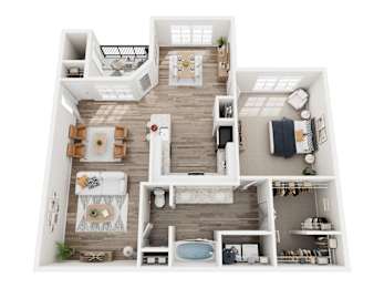 1 bed, 1 bath, 885 sqft, $1,414