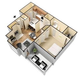 1 bed, 1 bath, 678 sqft, $1,189