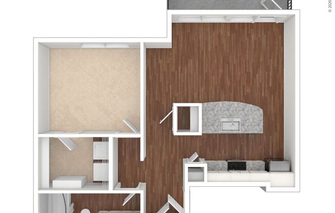 1 bed, 1 bath, 792 sqft, $2,140