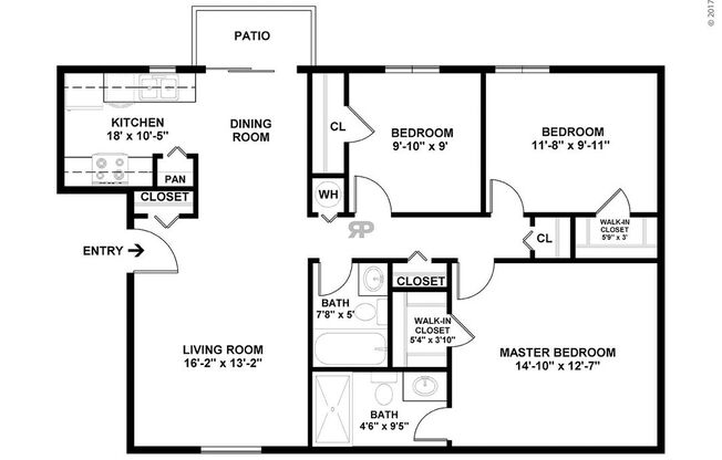 3 beds, 2 baths, 1,138 sqft, $1,180