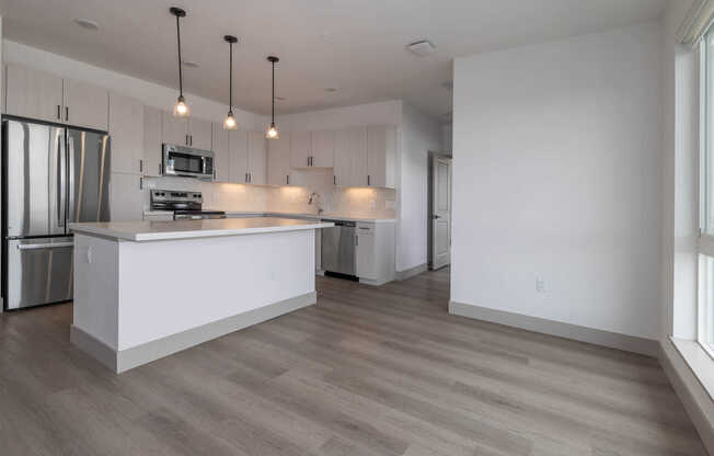 Living Room with Hard Surface Flooring
