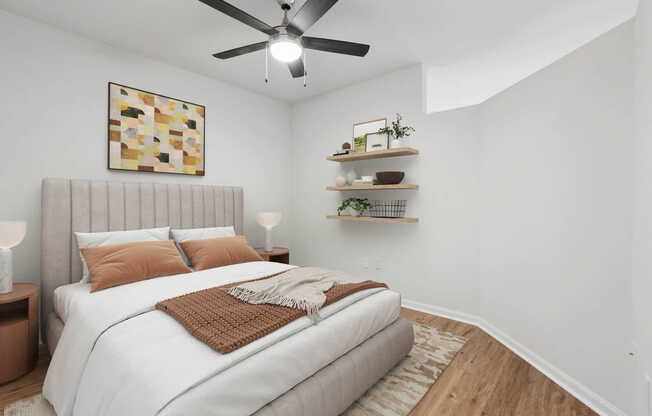 Bedroom with Hard Surface Flooring
