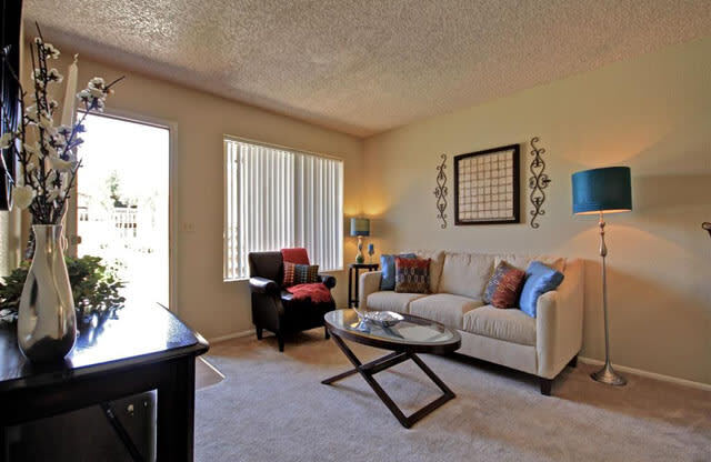 living room at Acacia pointe apartments in glendale az