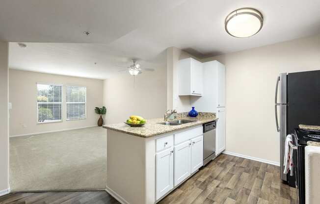 Kitchen Living Area  at 55+ FountainGlen Rancho Santa Margarita, Rancho Santa Margarita, California