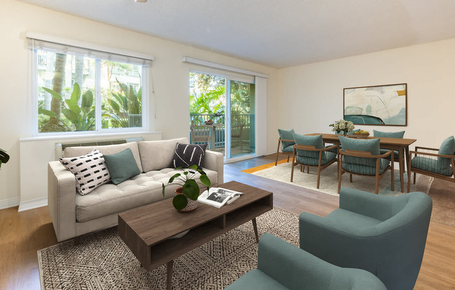 Living Room with Hard Surface Flooring