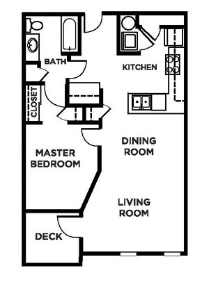 1 bed, 1 bath, 730 sqft, $1,665