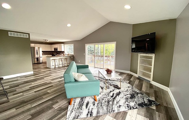 spacious clubhouse at Bloomfield Townhomes