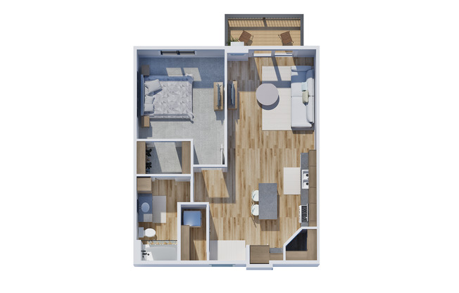 1 bed, 1 bath, 801 sqft, $1,375, Unit 317