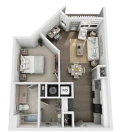 1 bed, 1 bath, 631 sqft, $1,422