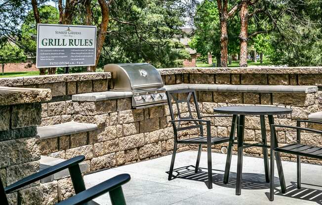 Amenity space at Sunrise Gardens in Lincoln, NE