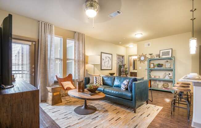 Spacious Living Room at Aviator West 7th, Texas, 76107