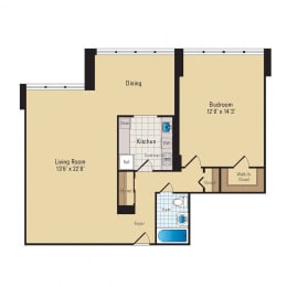 1 bed, 1 bath, 785 sqft, $2,297