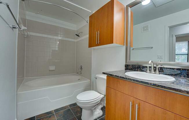Bathroom With Bathtub at Vue Greenville, Texas, 75206