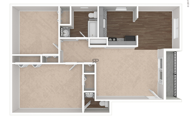 2 beds, 1.5 baths, 1,020 sqft, $1,130