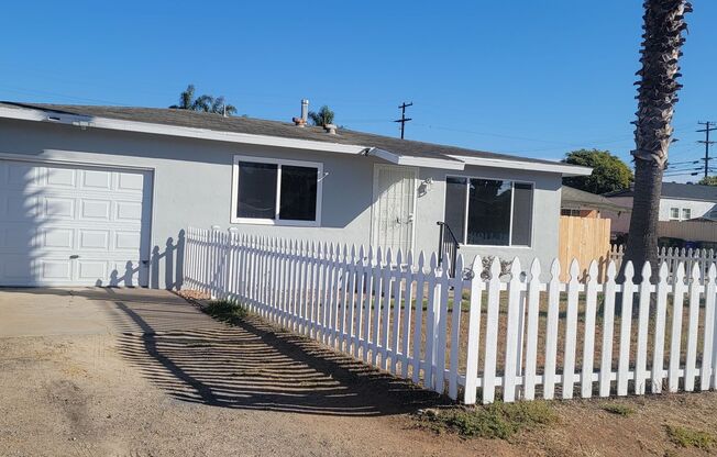 2-Bed, 1-Bath House w/1-Car Garage & Large Yard