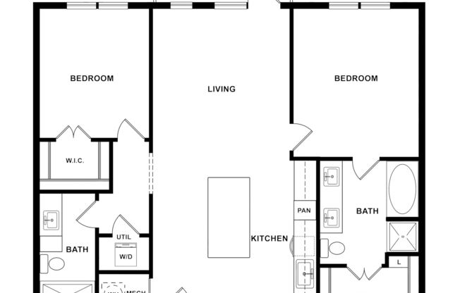 2 beds, 2 baths, 1,080 sqft, $1,940