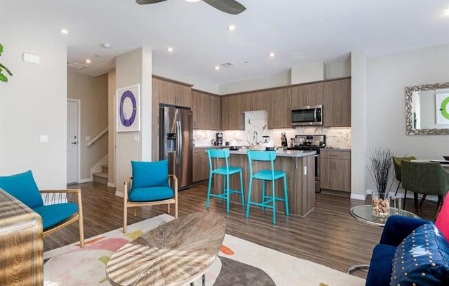 Open Space Kitchen & Living Room at Salerno, California