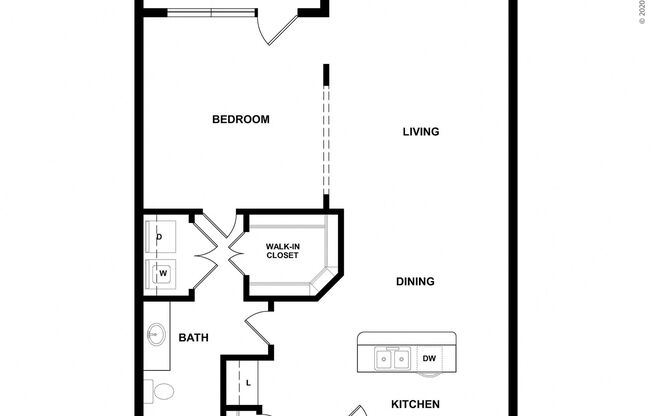 1 bed, 1 bath, 888 sqft, $1,285
