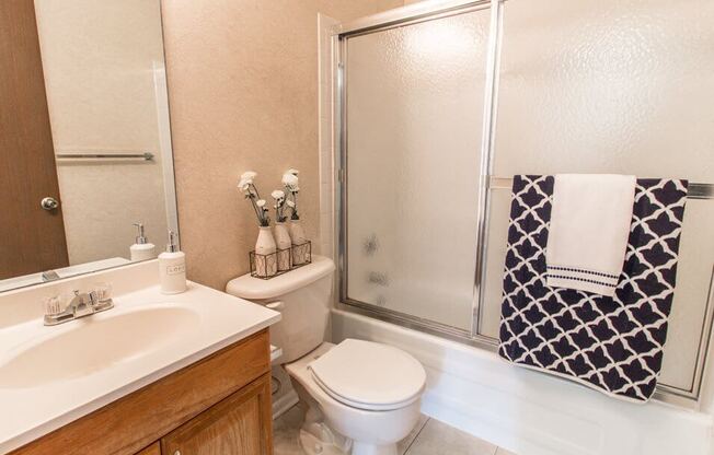 large bathrooms at Fountain Pointe apartments