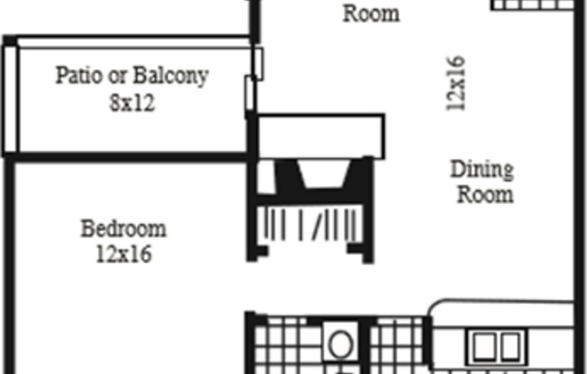 1 bed, 1 bath, 630 sqft, $1,075