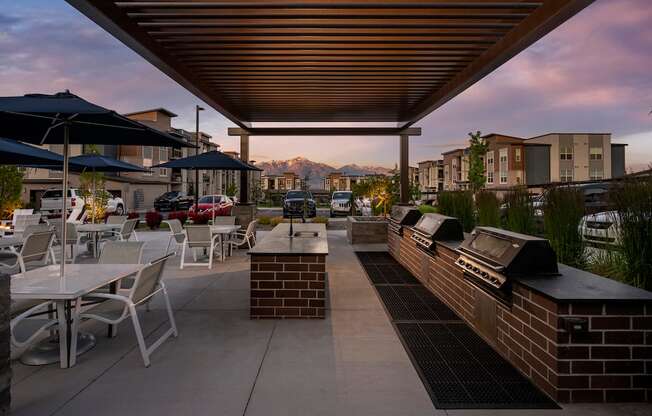 Parc Ridge Patio with BBQ PIts
