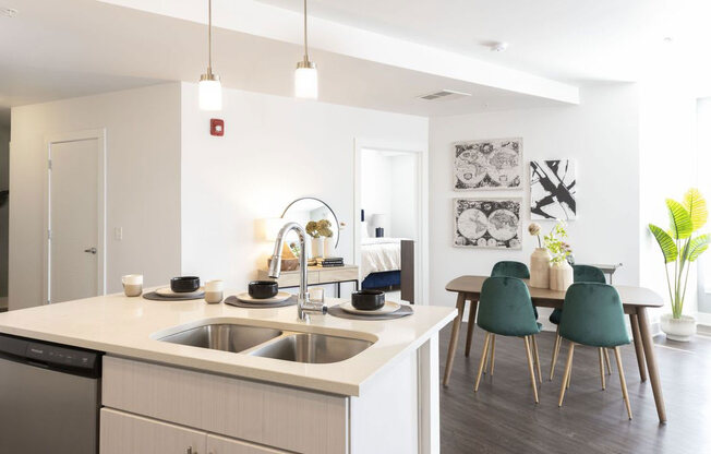 Kitchen at The Whit Apartments, Indiana