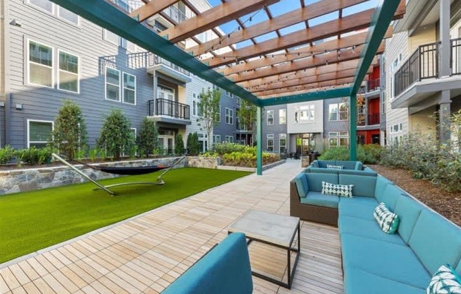 Lounge Area With Hammock at Cameron Square, Alexandria