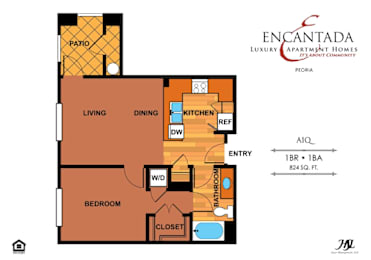 1 bed, 1 bath, 762 sqft, $1,472