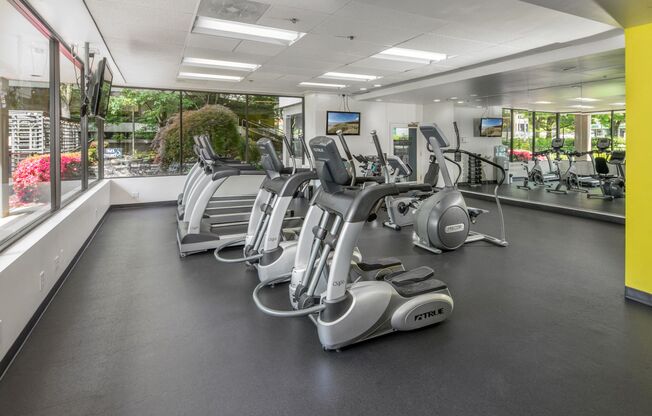 Apartments in Downtown Portland for Rent - Linc 245 - Fitness Center equipped with exercise machinery