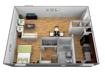 Studio, 1 bath, 500 sqft, $1,413