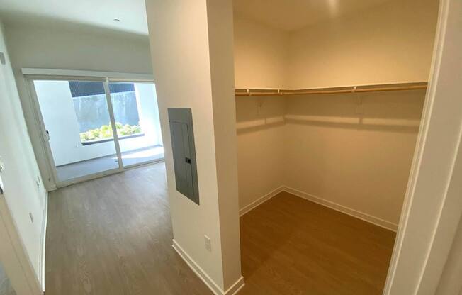 Closet View at The Dillon, Los Angeles, 90026
